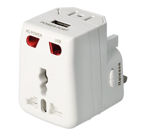 ADAPTADOR DE ENCHUFE MULTIPLE UNIVERSAL USB