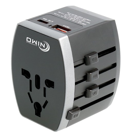 ADAPTADOR DE ENCHUFE MULTIPLE UNIVERSAL USB-C