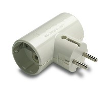 10-124-05-2 DOUBLE PLUG TT LATERAL 16A 250V WHITE