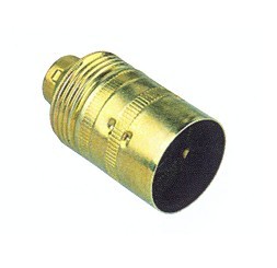 PORTALAMPARAS METALICO 12141 DORADO INTERRUPTOR