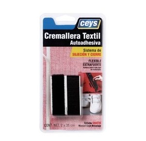 CREMALLERA TEXTIL CEYS NEGRA