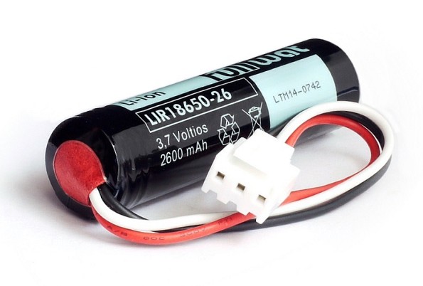 Bateria Litio 18650 3.7V 2600mAh - Cetronic