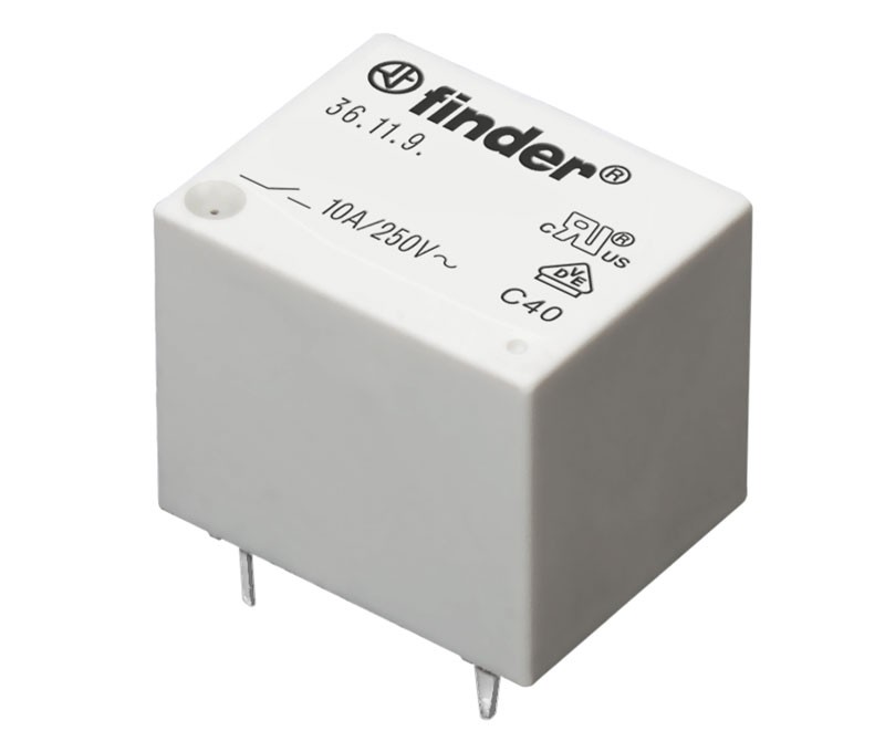 RELE FINDER 36.11.9.012.4011 12V DC 10A 1 CIRCUITO