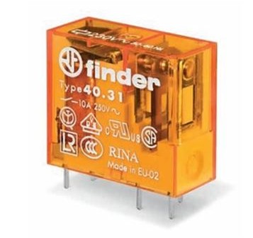 40.31.8.012 RELE FINDER 12V AC 10A 1 CONTACTO