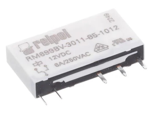 RELE RELPOL RM699V-P 12V DC 6A 1 CONTACTO