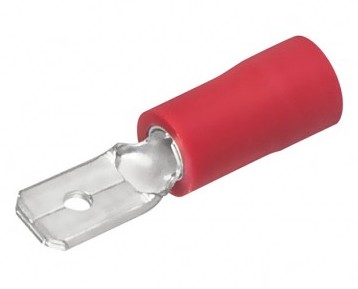 FASTON TERMINAL PREINSULATED TAB RED RTLFRM