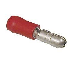 FASTON TERMINAL PREINSULATED MALE CYLINDRICAL RED RTRM4