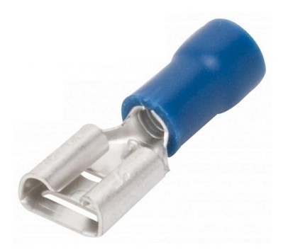 FASTON TERMINAL PREINSULATED FEMALE BLUE RTFA4