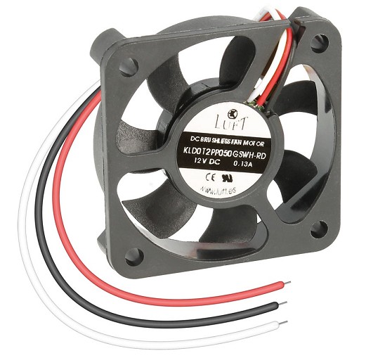 VENTILADOR 50x50x10mm 12V 3 HILOS