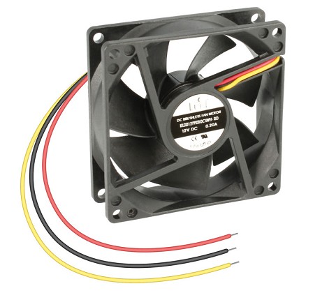 VENTILADOR 80x80x25mm 12V 3 HILOS