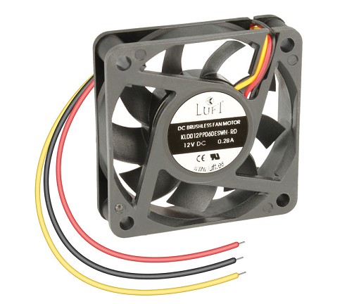 FAN 60x60x10 mm 12V 3 WIRES