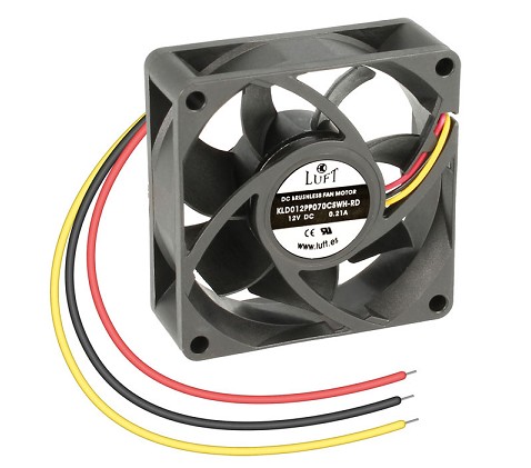 FAN 60x60x10 mm 12V 3 WIRES