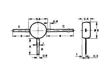 TRANSISTOR AF279  Ge-P UHF-V 780 MHz