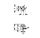 TRANSISTOR BF125 NPN 40V 30mA 0.33W EPOXY *