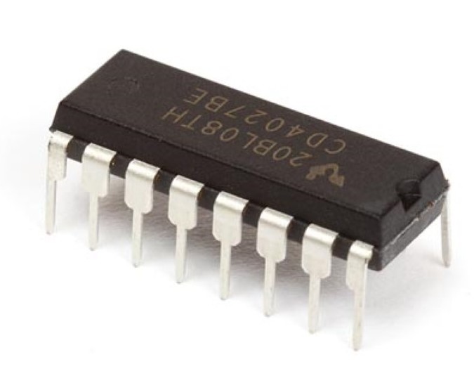 INTEGRATED CIRCUIT CD4027 DIL-16
