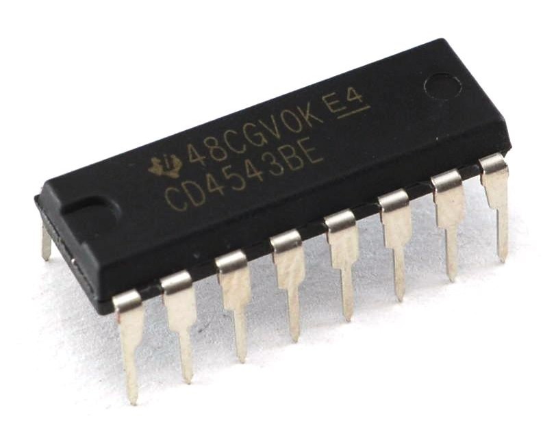 INTEGRATED CIRCUIT CD4543 DIL-16