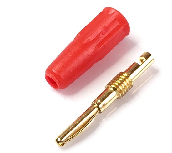 BANANA MACHO 1.8mm 10A ROJA