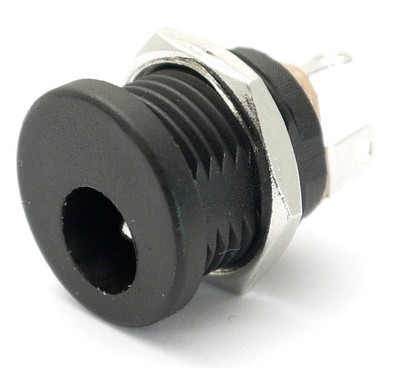 BASE ALIMENTACION MACHO PANEL PIN CENTRAL. 1.9mm
