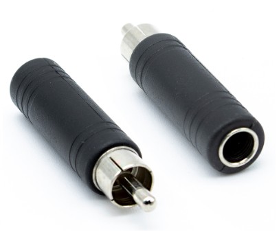 13.630 ADAPTER RCA MALE TO JACK  MONO FEMALE 6,3 mm