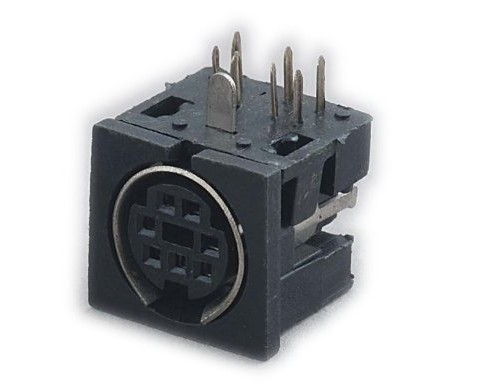 10.636/4 MINI DIN FEMALE FRAME CONNECTOR 4 PINS