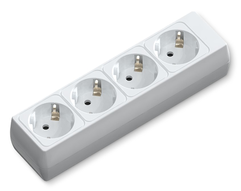 REGLETA DE 4 ENCHUFES SIN CABLE