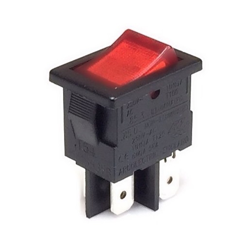 11.188I/L INTERRUPTOR BIPOLAR LUMINOSO ROJO