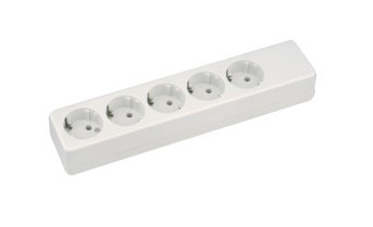 36.126/SC  POWER STRIP 5 OUTLETS WITHOUT CABLE