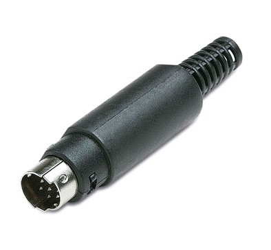 10.633/6 MINI DIN MALE CONNECTOR AIR SIDE 6 PINS