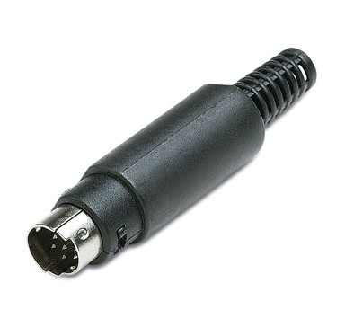 10.633/6 MINI DIN MALE CONNECTOR AIR SIDE 6 PINS