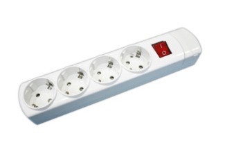 36.123/SC POWER STRIP 4 OUTLETS WITHOUT CABLE SWITCH