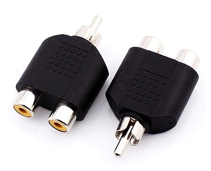 13.680  ADAPTER RCA MALE TO 2 RCA FEMALE