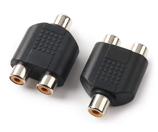 ADAPTADOR RCA HEMBRA A DOBLE RCA HEMBRA