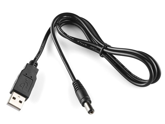 Lindy cable del adaptador USB a 2,5/0,7mm DC-conector hueco 70265 