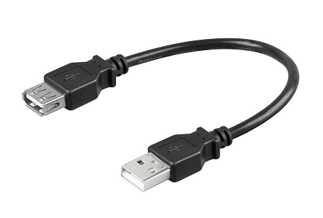 WIR914 CABLE USB MACHO a HEMBRA TIPO A 30cm