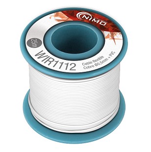 BOBINA CABLE FLEXIBLE 0.5mm BLANCO 25m