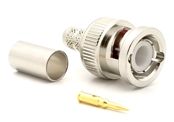 CONNECTOR BNC MALE FOR CRIMPING RG59