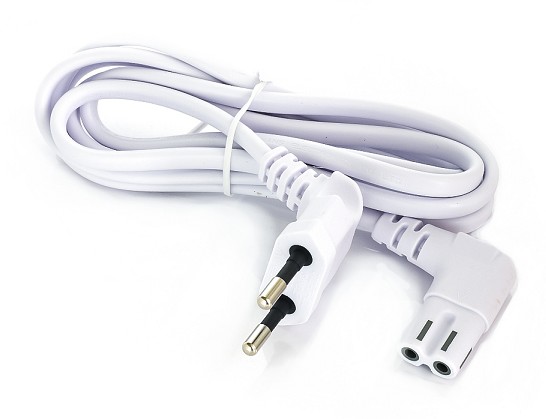 CABLE DE ALIMENTACION CONECTOR PHILIPS CODO BLANCO 1.5m