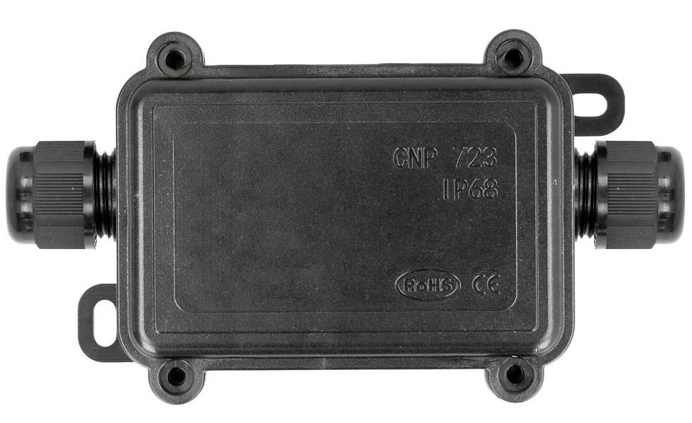 CAJA DE CONEXIONES Y DERIVACION DE 2 VIAS IP68