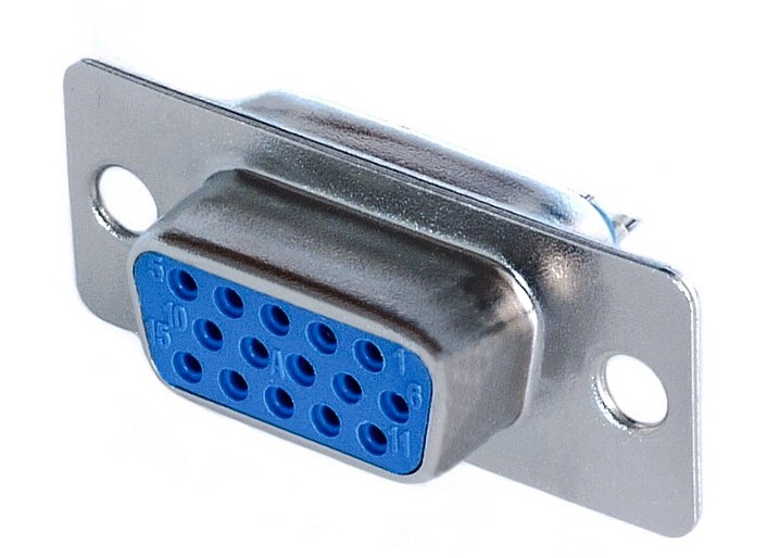 1907/15 FEMALE SUB-D DB15 CONNECTOR HIGH DENSITY