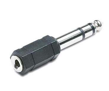 Adaptador Jack 6.3mm Macho a Jack 3.5mm Hembra Roscado - Cetronic