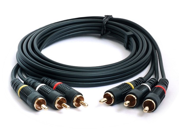 CABLE AUDIO Y VIDEO OFC 6 RCA MACHOS 1.5m