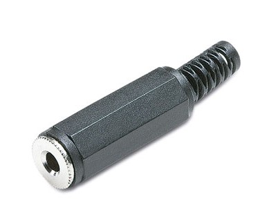 222 JACK FEMALE PLUG 3.5mm AIR SIDE STEREO