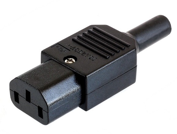 CONECTOR IEC320 HEMBRA AEREA 3 POLOS