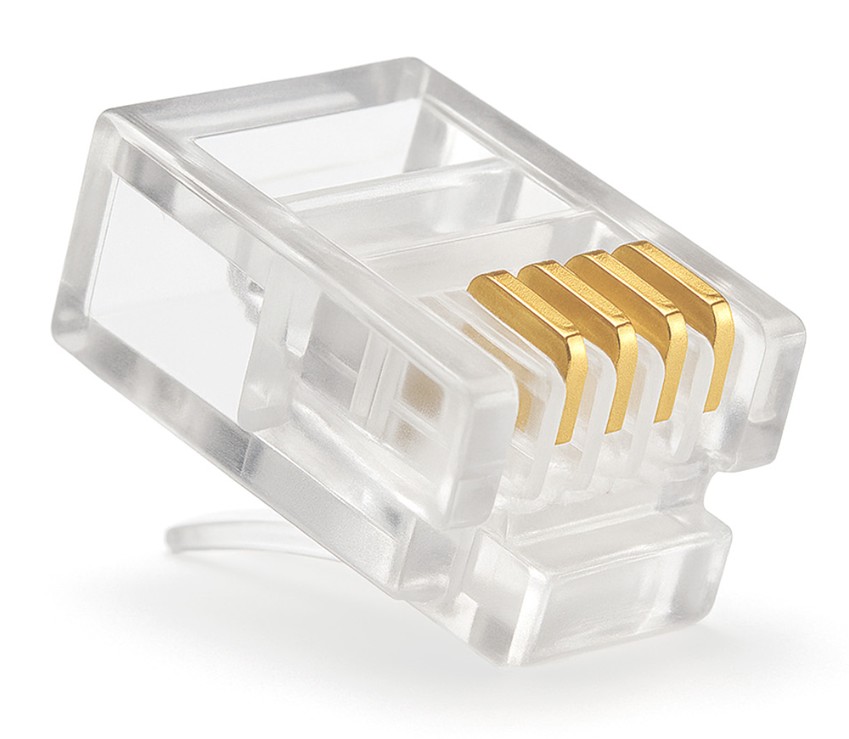 CONECTOR TELEFONICO RJ-10 4 VIAS MINI