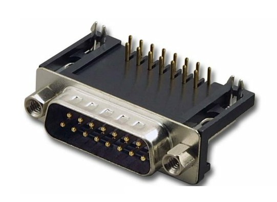 1916/15 MALE DB15 SUB-D CONNECTOR FOR PCB