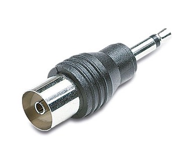 ADAPTADOR JACK 3,5mm MACHO MONO A HEMBRA TV