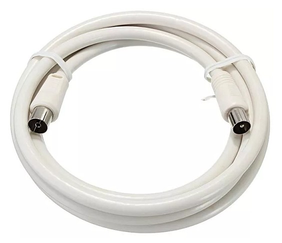 1222 ANTENNA CABLE WHITE MALE TO FEMALE 2.5m.
