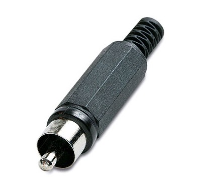 110E BLACK RCA MALE CONNECTOR AIR SIDE