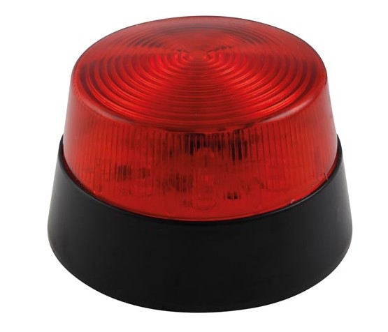 Zumbador panel con LED 12v 22mm 80dB 20mA - ROJO