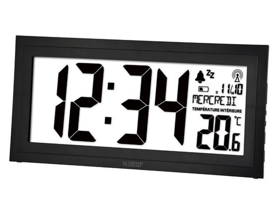 WS8010 RELOJ PARED DCF CON CALENDARIO Y TEMPERATURA